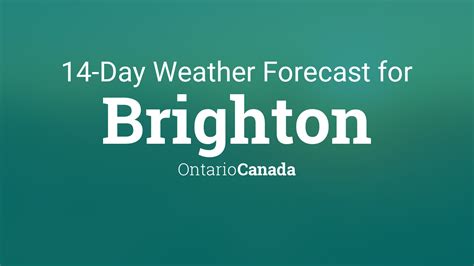 ontario weather 14 day|brighton ontario weather 14 days.